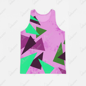 Men's Breathable Sublimated Tank Top Polyester Custom <b>Print</b> Slim Fit for Casual Wear Perfect for Gym or Daily Use. - Product Image 3