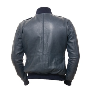 Veste en cuir décontractée d'hiver pour hommes, vêtements en tissu de haute qualité à coupe ajustée - Product Image 4