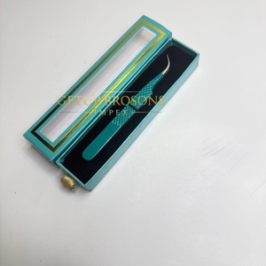 GETUP BROSONS IMPEX Curve Isolation <b>Silver</b> Tip Stainless Steel Acrylic Anti-Magnetic Anti-Static Fine Perfect Eyelash Tweezer - Product Image 4