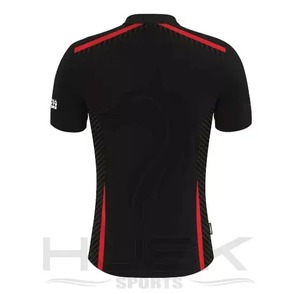 เสื้อโปโลพิมพ์ลายโลโก้สำหรับผู้ชาย,เสื้อโปโลโพลีเอสเตอร์สีดำพิมพ์โลโก้ทำจากปากีสถาน - Product Image 3
