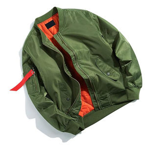 Custom <b>4XL</b> Polyester Bomber <b>Jacket</b> for Men New Design Hooded Zip-Up Windbreaker Stand Pocket CE ISO Approved Solid Colors Canvas - Product Image 5