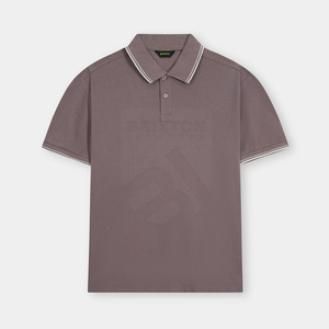Polo con logotipo personalizado para hombre, ropa informal de verano OEM, tejido de punto de algodón transpirable, manga corta, color sólido - Product Image 1