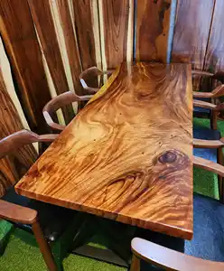 Grosir meja kayu Saman untuk ruang makan langsung dari pabrik dengan kualitas tinggi harga terbaik