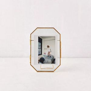 Cadre photo indien minimaliste fait à la main en métal support de Photo de bureau créatif garder Table métal laiton boîtes à bijoux de mode - Product Image 3