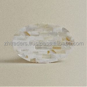 Élégant porte-savon naturel MOP Plateau de lavabo de salle de bain élégant avec finition en agate pour la décoration moderne de la maison et de l'hôtel - Product Image 4