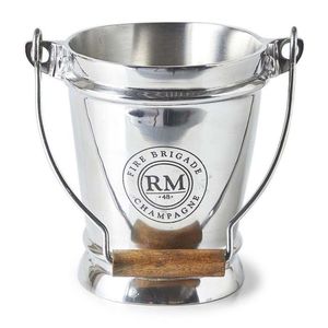 Enfriador de vino brillante de acero inoxidable, Cubo de vino con acabado plateado para cocina y Bar, Enfriador de vino de Metal hecho a mano para fiesta nocturna - Product Image 2