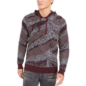 Suéter de Punto con Capucha para Hombre, Marca INC International Concepts, Color Morado, Tallas XXL, XXXL, 4XL, 5XL, Azul Marino Estampado, Tallas Pequeñas y XL - Product Image 1