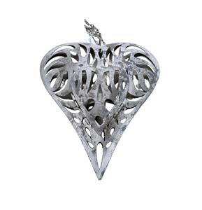 Metal colgante corazón adornos navideños árbol decorativo colgante fiesta festiva decoración del hogar regalo - Product Image 4