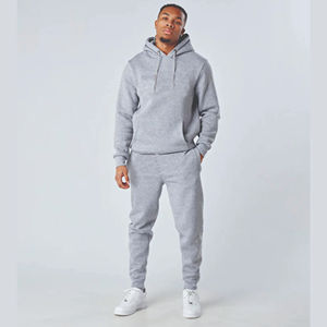 2025ชุดออกกำลังกายผ้าฝ้าย100% สำหรับผู้ชายชุดวิ่งออกกำลังกายพิมพ์โลโก้ได้ตามต้องการสำหรับทุกเพศ - Product Image 3