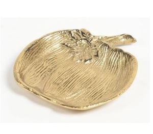 Bandeja redonda de metal de alta calidad para servir, centro de mesa de aluminio de estilo artístico moderno para bodas para servir frutas secas - Product Image 4