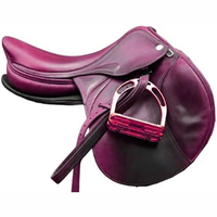 Selle de cheval occidentale polyvalente KANDARI SPORTS KS-HS-040 en cuir véritable, avec quincaillerie en acier inoxydable et plastique, facile à nettoyer