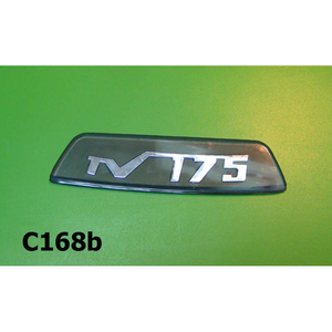 ป้ายติดท้ายสีน้ำเงิน 'TV175' สำหรับแลมเบรตต้า ทีวี 3 รุ่นปลาย (1964-1966) - Product Image 1