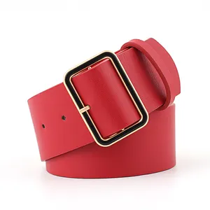 Casual Cow Leather Bel For Men Top Layer Leather Belt Cow Leather Pin Buckle Black Brown Red Color