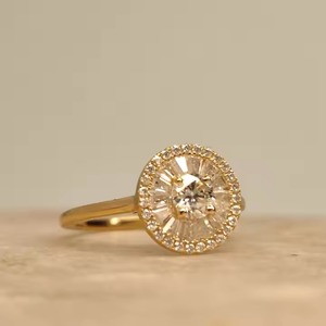 Custom Made Jewelry Lab Grown Diamond Engagement Ring 18K Gold Jewelry Rings for Women Diamond Rings - Product Image 4