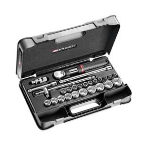 Jeu de douilles métriques Facom 1/2'' à 12 points, collection de 26 pièces - Product Image 1