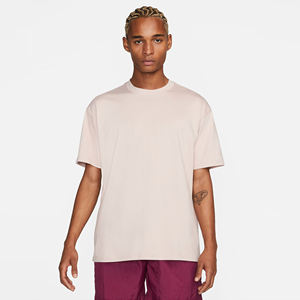 Camiseta 100% de algodón hecha en fábrica, camisetas ligeras de talla grande OEM lisas con logotipo personalizado pesado para hombre - Product Image 1