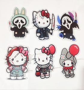 Palette de cils en acrylique Grinch Hello Kitty de Noël en gros, outils, aimants, pinces, support pour cils, couleur personnalisée - Product Image 6