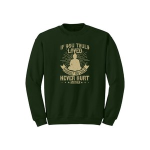 Sweat-shirt en coton mélangé Style décontracté Bouddha Thèmes Imprimer 12 Options de couleur 260-280 GSM Placement de conception personnalisable pour l'hiver - Product Image 3