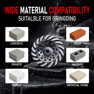 Disco Abrasivo Diamantato Segmentato Turbo <span class=keywords><strong>per</strong></span> <span class=keywords><strong>Smerigliatrice</strong></span> Angolare, <span class=keywords><strong>per</strong></span> Calcestruzzo, 100/115/125/180mm - Product Image 6