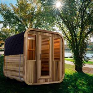 Moderna Cabina de Sauna para Exteriores, Impermeable, de Madera de Cedro, para Uso en Patios Traseros en EE. UU. - Product Image 6