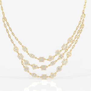 Valencia Moissanite Diamond Choker Collier en argent sterling - Product Image 1