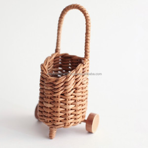 Best Selling New Dollhouse Doll House Removable <b>Trolley</b> Dining Cart Shelf Mini Furniture Food <b>Toy</b> Accessories - Product Image 1