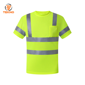 2025 Cinturón reflectante personalizado Ingeniería de construcción Fluorescente Hi Vis Camiseta reflectante para exteriores Servicio OEM - Product Image 1