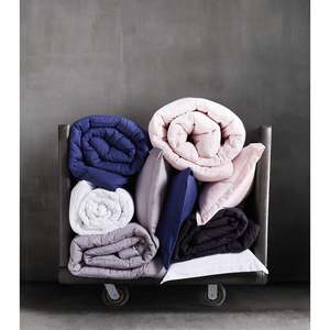 Set Copripiumino Reversibile per Uso Quotidiano, Stile Semplice, Nero Tinta Unita, 3 Pezzi per Casa, 7 Pezzi per l'Estate, Super King, King, in Cotone Veramente Morbido - Product Image 2