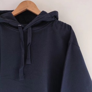 OEM Pull à capuche sur mesure 100% coton meilleure qualité tissu polaire noir motif imprimé conception teint uni pour la saison d'hiver - Product Image 5