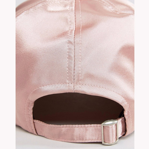 หมวกเบสบอล6แผงแบบคลาสสิกหมวกผ้าไหมหมวกปรับได้หมวกมีลายเส้นซาตินผ้าไหมระบายอากาศได้ดีปรับได้หมวกเบสบอลสำหรับ2025ผู้หญิง - Product Image 3