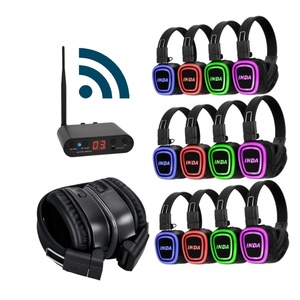 Meilleurs écouteurs pour disco silencieux RF890, design pliable, son haute fidélité, système DJ complet pour les événements et la location - Product Image 4