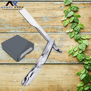 Maquinilla de afeitar de peluquero de borde recto de mármol profesional-Calidad de salón Corte Garganta Shavette Precision Men's Shaving Grooming - Product Image 5