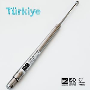 โช้คอัพแก๊ส 316L SS 577 มม. 22.716 นิ้ว 100-1200 นิวตัน ผลิตในตุรกี มาตรฐาน CE ISO9001 สำหรับแผงเรือยอชท์ ตู้เครื่องจักร และหลังคา - Product Image 1