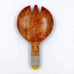 Artículo en Oferta, Accesorios de Cocina, Juego de Servidores de Ensalada de Acacia, Ecológico, Apto para Lavavajillas, Utensilios para Ensalada, Hecho en India - Product Image 1