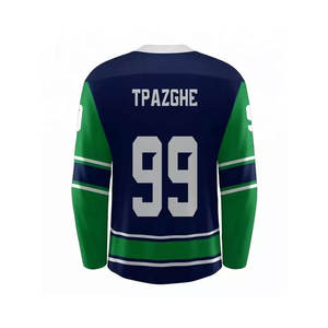 Jersey de Hockey sobre Hielo para Hombre en Cantidad al por Mayor, Personalizado para Equipos, 100% Poliéster, Ecológico, Transpirable, en Existencia - Product Image 3