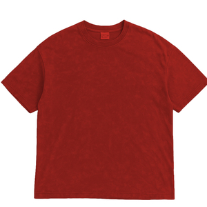 Camisetas de algodón de gama alta para hombre, camiseta transpirable suave de verano informal de manga corta con cuello estampado para mujer - Product Image 4