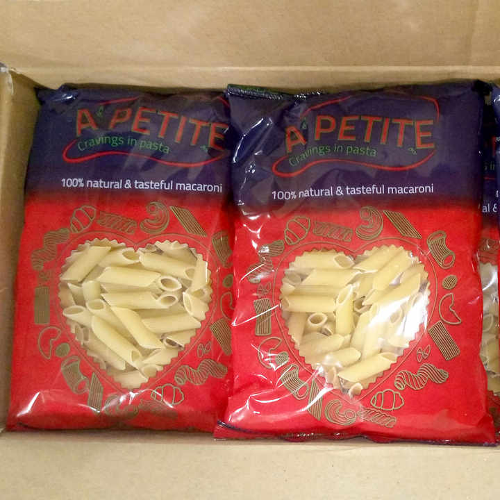Apetite 500g Dried Fusilli Delicious Egyptian Wheat-based Macaroni Halal Certified OEM Box Packaging Discount for Bulk Orders