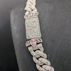 Collier Hip Hop de Luxe Iced Out avec Diamants Moissanite VVS et Argent Sterling 925, Collier Unisexe Bling de Luxe - Product Image 3