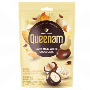 Aperitivos de chocolate gragea de Vietnam de once sabores al por mayor caramelo OEM mezcla de nueces de Macadamia almendras recubiertas de chocolate 150G sólido - Product Image 1