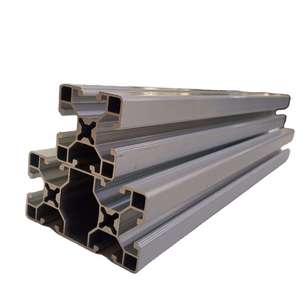 Perfil de Extrusión de Aluminio con Ranura en T de 40x40 mm, Aleación 6063/6061, Estructura Industrial, Tratamiento de Superficie Personalizado, Longitud de 6 m - Product Image 1