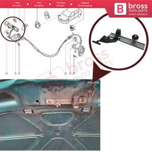 BDP629 Front Hood <b>Bonnet</b> Release Lock Catch 8200069296 for Clio MK2 - Product Image 5