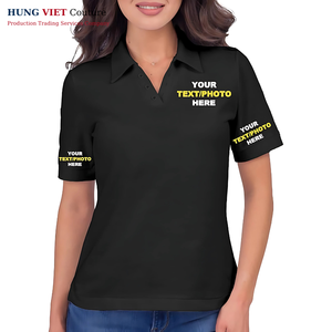 Ropa DE TRABAJO unisex de manga corta para camiseta Polo, tejido de punto transpirable, patrón sólido teñido liso, diseño en blanco - Product Image 1