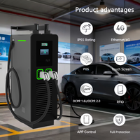 YIXINDIAN Nouvelle conception de borne de recharge rapide pour véhicules électriques de 80 kW, à montage au sol, DC, GBT/CCS1/CCS2/CHAdeMO, pour voitures électriques