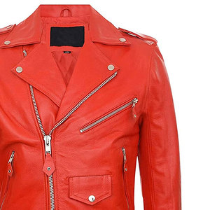 OEM hecho a medida chaqueta de piel de vaca genuina motocicleta hecha a mano logotipo frontal negro impermeable y transpirable para ropa de hombre - Product Image 6