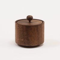 Lot de 2 bols à sucre en bois avec couvercles, cuillère, pot à sucre et bouteilles de rangement