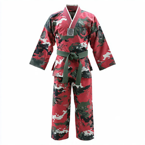 Combinaison de Taekwondo personnalisée camouflage pour hommes et femmes, entraîneur de boxe, combinaison de Taekwondo imprimée unisexe - Product Image 1