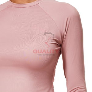Camisa de equitación Ecuestre para mujer, tela transpirable que absorbe la humedad, ligera, cómoda, elegante, elástica, Top Atlético - Product Image 2