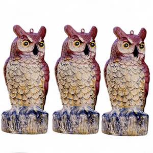 4 confezioni riflettenti appesi uccelli spaventare gufo gufo per tenere lontani gli uccelli-un prodotto efficace per il controllo dei parassiti - Product Image 6