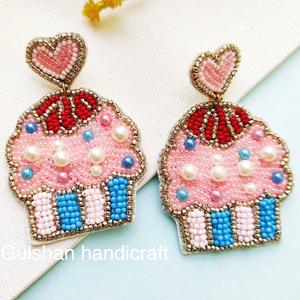 Pendientes de gota bordados en forma de flor Vintage tejidos a mano ecológicos inspirados en la naturaleza, joyería personalizada para fiestas, moda - Product Image 5