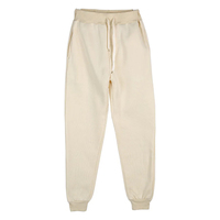 Pantalon de survêtement évasé en molleton bouclette 100% coton, effet vintage délavé soleil, délavé à l'acide, avec cordon de serrage, design et logo personnalisés